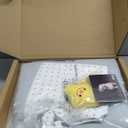 Kizfarm Baby Play Gym Mat, 5 Developmental Zones Wooden Tummy Time Mat, Baby Activity Mat with 5 Detachable Sensory Toys, Stage-Based Development from Newborn Infant, Baby Essentials Shower Gift