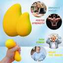 Gold Mango Squishy, Fast Rebound Fidget Stress Relief Realistic Fruit Squeeze Toy, Anxiety Sensory Stress Squishy Hand Toys, Soft Simulation Fruit Stress Relief Balls, Calming Adults Fidget Toys