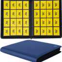 MORABTO Premium 1000+ Pockets Card Binder,16 Pockets Trading Card Binder Ringless Side Loading Trading Card Album Folder for TCG Blue