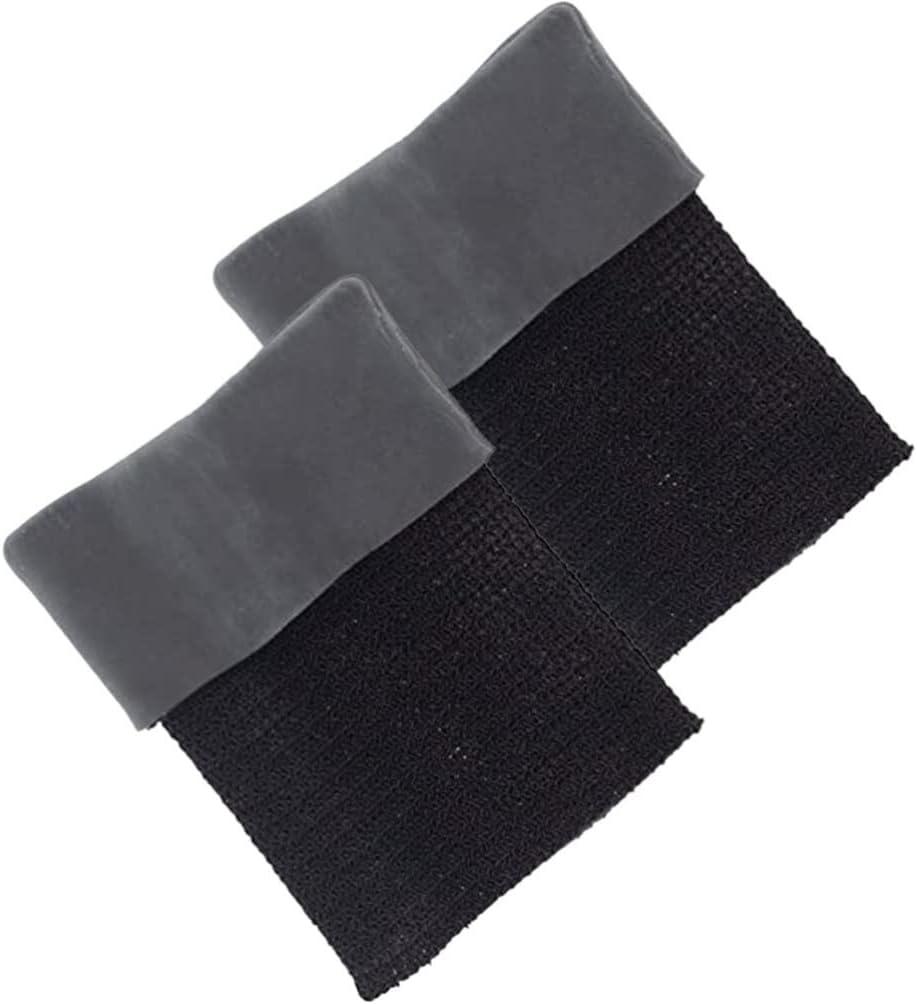 VOSAREA 2pcs Cross Ankle Sleeves Padded Skate Socks Ankle Pads Sweat-Absorption Ankle Protectors for Figure Skating, Hockey, Inline, Roller, Ski (Black)