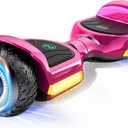 Gyroor Hoverboard G13 All-Terrain Off-Road Bluetooth LED Lights for Kids
UL 2272 Certified, 6.5" All-Terrain Tires, Dual 250W Motors hoverboard for Kids Ages 6-12 & Adults, Birthday & Holiday Gift