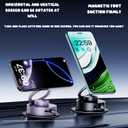 Terravik Car Phone Holder, 360 Rotating Strong Suction Cup, Universal Car Adjustable Car Phone Holder - Compatible with Dashboard and Windshield