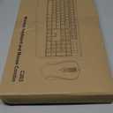 Wireless Keyboard and Mouse Combo, EDJO 2.4G Full-Sized Ergonomic Computer Keyboard with Wrist Rest and 3 Level DPI Adjustable Wireless Mouse for Windows, Mac OS Desktop/Laptop/PC (Black)