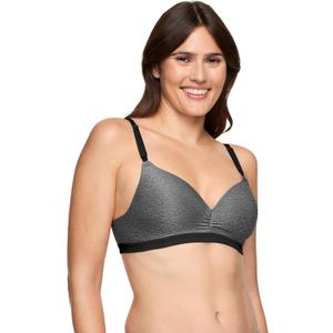 Warner's Women's Play It Cool Wire-Free with Lift Bra Rn3281a (38C, Dark Gray)