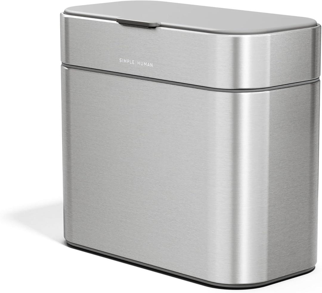 simplehuman Compost Caddy, Detachable and Countertop Bin, 4 Liter / 1.06 Gallon, Brushed Stainless Steel