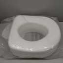 Carex Toilet Seat Riser, Adds 5 Inches of Height, Elevated and Raised Toilet Seat with 300 lbs Capacity, Standard Riser for Elderly and Handicap, Universal, Slip-Resistant, White