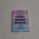 Travel Makeup Mirror with Lights, Portable Small Beauty LED Vanity Mirror with Lights, 1200mAh Battery, Dimmable Touch Screen, Tabletop Folding Compact Mirror,Women Gift (8"L x 6"W, White)