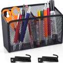 Wall Hanging Pencil Holder With Slatwall J Hooks Slatwall Pencil Cup Wall Mounted Pen Holder Wall Marker Holder Metal Pencil Holder For Paintbrushes Pegboard Classroom Home