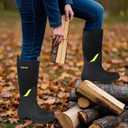 Hellorain Neoprene Rubber Waterproof Outdoor Rainboots Professional Non-slip Lightweight Breathable Women's Rain Shoes Suitable for Farms, Fish Ponds, Gardens 11