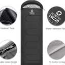 ECOOPRO Warm Weather Sleeping Bag - Portable, Waterproof, Compact Lightweight, Comfort with Compression Sack - Great for Outdoor Camping, Backpacking & Hiking-83 L x 30" W Fits Adults