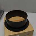 Hon&Guan Duct Connector Flange 6 Inch, Plastic 6 Inch Dust Collection Fittings Dryer Vent Connector Flange For Heating Cooling Ventilation System, Black.