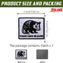 3 x Please Leave Me Alone Possum Hook and Loop Patch, 3 Inches Sew On Patches, Embroidery Patches for Backpacks Bags Vest Dog Harness, Tactical Military Embroidered Patches, Funny Sarcasm DIY Patch