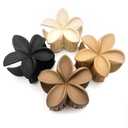 Flower Hair Clips for Women and Girls Thick to Thin Hair Medium Cute Claw Clips Decorative Plumeria Hawaiian Hair Accessories Nonslip Neutral Matte Pinzas Para el Cabello