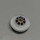 Anlige Bathtub Drain Stopper, Pop Up Tub Stopper and Cover, Bottom with Hair Catcher, Universal for 1.45 to 1.8 in Drain, Replaces Old Drain Plug, Chrome Silver