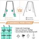 Swing Stand for Kids,Baby Swing Frame, Toddler A-Frame Metal Swing Set for Backyard, Outdoor Indoor use, Fits for Most of The Toddlers Swings (Black)