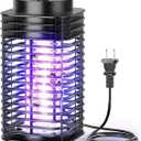 Bug Zapper, Electric Mosquito & Fly Zappers/Killer - Insect Attractant Trap Powerful Bug Zapper Light, Hangable Mosquito Lamp for Home, Indoor, Outdoor, Patio (Black) (1pc)