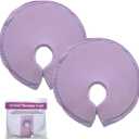 Reusable Breast Ice Packs, Breast Therapy Pack, Breastfeeding Essentials, for Breastfeeding Relief, Engorgement, Swelling Augmentation, Mastitis, Mastectomy Recovery, 2 Pack, Purple (Elastic Gel)