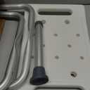 HOMLAND Shower Chair for Inside Shower, 400 lbs Adjustable Shower Stool with Suction Feet, Shower Seat for Inside Tub Bathroom Bench Bath Chair for Elderly and Disabled - Light Gray