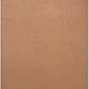 Leather Mouse Pad, Office Mouse Mat Non-Slip Rubber Base Stitched Edge Washable Waterproof Rectangular Mousepad for Office Gaming PC Laptop, 9.8" x 7.9", Rose Gold