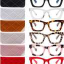 Oprah- Readers for Women - Stylis Style Reading Glasses with Blue Light Blocking and Spring Hinge (6 Mix a)