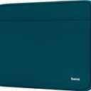 Laptop Sleeve Case 17 Inch, Shockproof Protective Notebook Case with Accessory Pocket, Briefcase Carrying Bag Compatible with 17-17.3 Inch Laptop, Computer, Notebook, Cyan Color