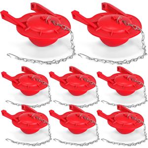 Lasnten 8 Pcs 3 Inch Rubber Toilet Flapper Replacement Kit Toilet Tank Flap with 2 Toilet Handle and Stainless Chain Toilet Stopper Flapper Compatible with TOTO Flapper Model G-Max, Easy to Install