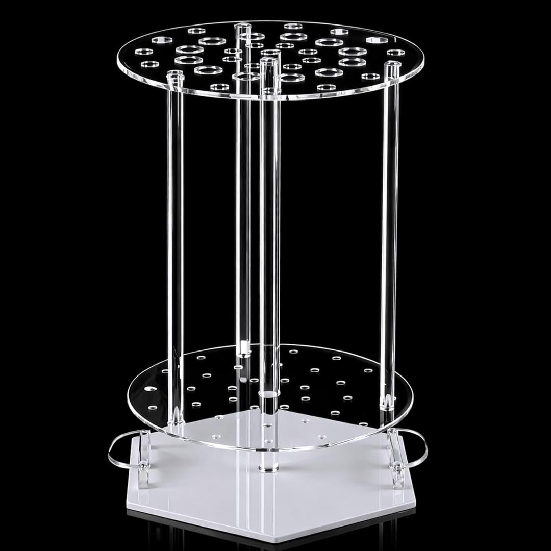 Pipette Rack Test Tube Rack with Handle 32-Holes Pipette Stand Laboratory Holder Poly for Students and Teachers Chemistry Lab