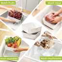 2PCS Nesting Plastic Colander & Strainer Set, 2-in-1 Fruit Washing Bowl with Strainer for Veggies, Berries, Pasta, Large Capacity BPA Free Dishwasher Safe