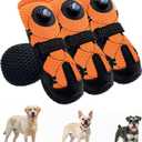 BECROWM Dog Shoes for Hot Pavement, Rotary Dial Dog Boots for Small Medium Large Dogs with Breathable Mesh & Non-Slip Soles for Hiking, Camping & Summer Walks（6）