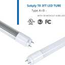 T8 T10 T12 LED Tube Light 3FT Type A+B 15W 1875LM, 36In LED Bulb Ballast Bypass or Compatible Dual-End, 5000K Daylight White, F30T8/F30T12 Fluorescent Replacement, UL & DLC Listed(1pcs)