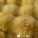 Ultra Soft Cozy Faux Fur Throw Blanket, Fuzzy Plush Thick Bubble Blanket, Oversize Luxury Fluffy Blanket for Couch, Sofa, Bedroom, and Living Room,50x60 Inches, Dark Yellow