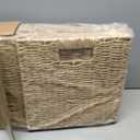 11x11x11 Cube Storage Bins Set of 4, Storage Baskets for Shelves, Natural