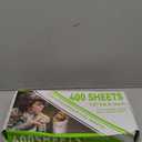 Aluminum Foil Sheets, 400 Count Tin foil,12" x 10.6" Pre-Cut Pop-Up Dispenser for Food Wrap, Hot Dog or Sandwich Wrap,Food Storage, Baking, Catering, Restaurant,Kitchen Use (Silver, 12 Inch)