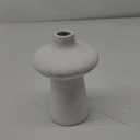 Solid White Finish Ceramic Vase