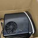 EUHOMY Nugget Ice Maker Countertop with Handle, Ready in 6 Mins, 34lbs Per Day, Removable Top Cover, Auto-Cleaning, Portable Sonic Ice Maker with Basket and Scoop, for Home/Party/RV/Camping (Black)