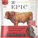 EPIC Sweet and Spicy Sriracha Beef Bites, Protein Snacks, Whole 30, 2.5 oz Pouch (2.5 Ounce (Pack of 1)) BB 1/7/26