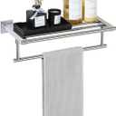 Alise 16 Inch Towel Racks for Bathroom, Towel Rack Wall Mounted with Tower Bars, SUS 304 Stainless Steel Bathroom Shelf, Heavy Duty Hand Towel Holder Polished Chrome