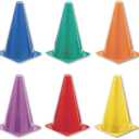 Champion Sports Hi Visibility Poly Cone (9 Inch Set, Assorted Colors)