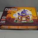 Halloween Pumpkin House Building Kit, Whimsical Halloween Building Set Dcor with Adorable Ghost and Pumpkin Toys, Cute Halloween Party Gift, Halloween Building Bricks Compatible with Lego