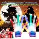 Toys for Teen Girls Boys, LED Flashing Gloves Gifts for Kids Halloween Costume Christmas Birthday Glow Party Favor (Large (Age 12+))