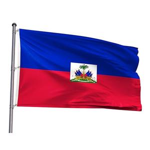 Haiti Extra Large Flag 6x10FT Giant Haitian National Polyester Printed Latin America Flag With 3 Grommets For Haitian Themed Festival Event Parade Party Heritage Hispanic Month Decoration