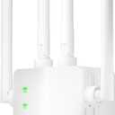 2026 New WiFi Extender Signal Booster for Home, 10X Faster New Wireless Long Range Amplifier, Covers up to 15,000 sq.ft, WiFi Repeater with Ethernet Port & EasyMesh