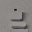 Mail Alarm Mailbox Alert for Delivered Wireless Mailbox Chime Notification System 600 ft Long Range LED Light Flashing and Sound Reminderser (White)