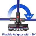 Upgraded Hardwood Floor Vacuum Attachments with Headlights for Dyson V6 DC59 DC61 DC74 , Replacement Parts Motorhead,Soft Roller &PP Bristle Motorized Brush Accessories for Tile,Carpet,Rug Cleaning.