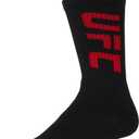 UFC Crew Socks Black/Red One Size