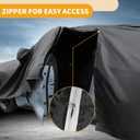 Car Cover Waterproof All Weather Sun Rain Protection Full Exterior Cover for Subaru Crosstrek Black with Left Side Zippers
