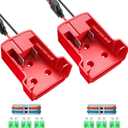 2 Packs Adapter Compatible with Milwaukee 18V, Converter with 30A Fuse and 12awg Wire,Easy to Install,Friendly for DIY