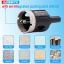 1-1/4" Diamond Hole-Saw Bits with Pilot Drill Bit - 1.25" Diamond Tipped Tile Hole Saws with Guiding Bit for Accurate Drilling Porcelain Tile Ceramic Pottery Granite Stone Glass Bottles 32mm