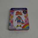 Mudpuppy Rainbow Fashion  Magnetic Dress Up Game with Illustrated Rainbow Scenes Including 2 Furry Characters and Over 40 Mix and Match Magnets Perfect for Travel