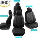 Custom Seat Covers for Tacoma Gen 3rd 2016-2023 Double Cab Crew Cab SR/SR5, TRD Sport, TRD Off-Road, TRD Pro, Limited Trucks, Waterproof Luxury Leather Tacoma Seat Cover Front Seats